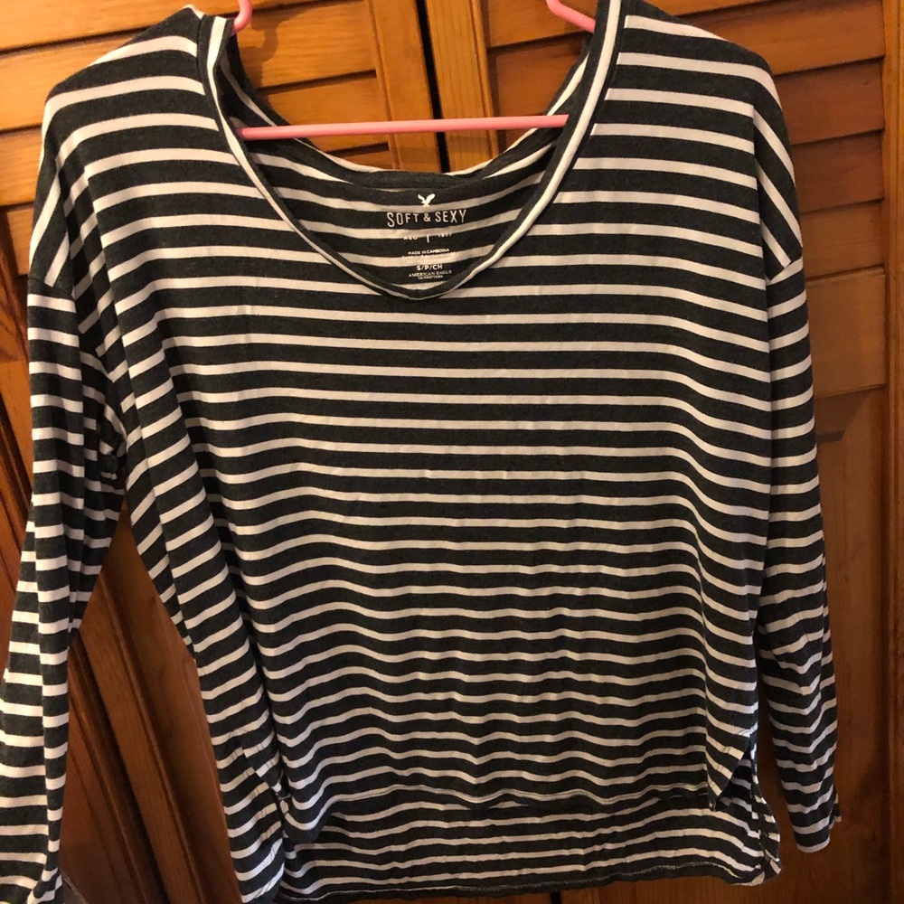American Eagle striped long sleeve